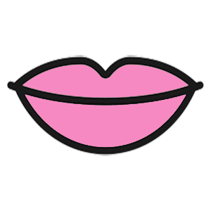 Get treatment for oral and dental conditions. Drawing of pink lips